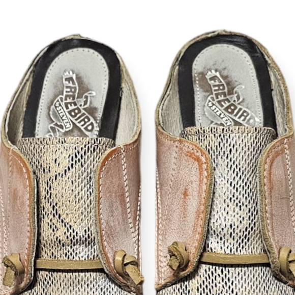 Freebird by Steven Malena Weathered Leather Mule Style Oxford Shoes - Picture 12 of 12